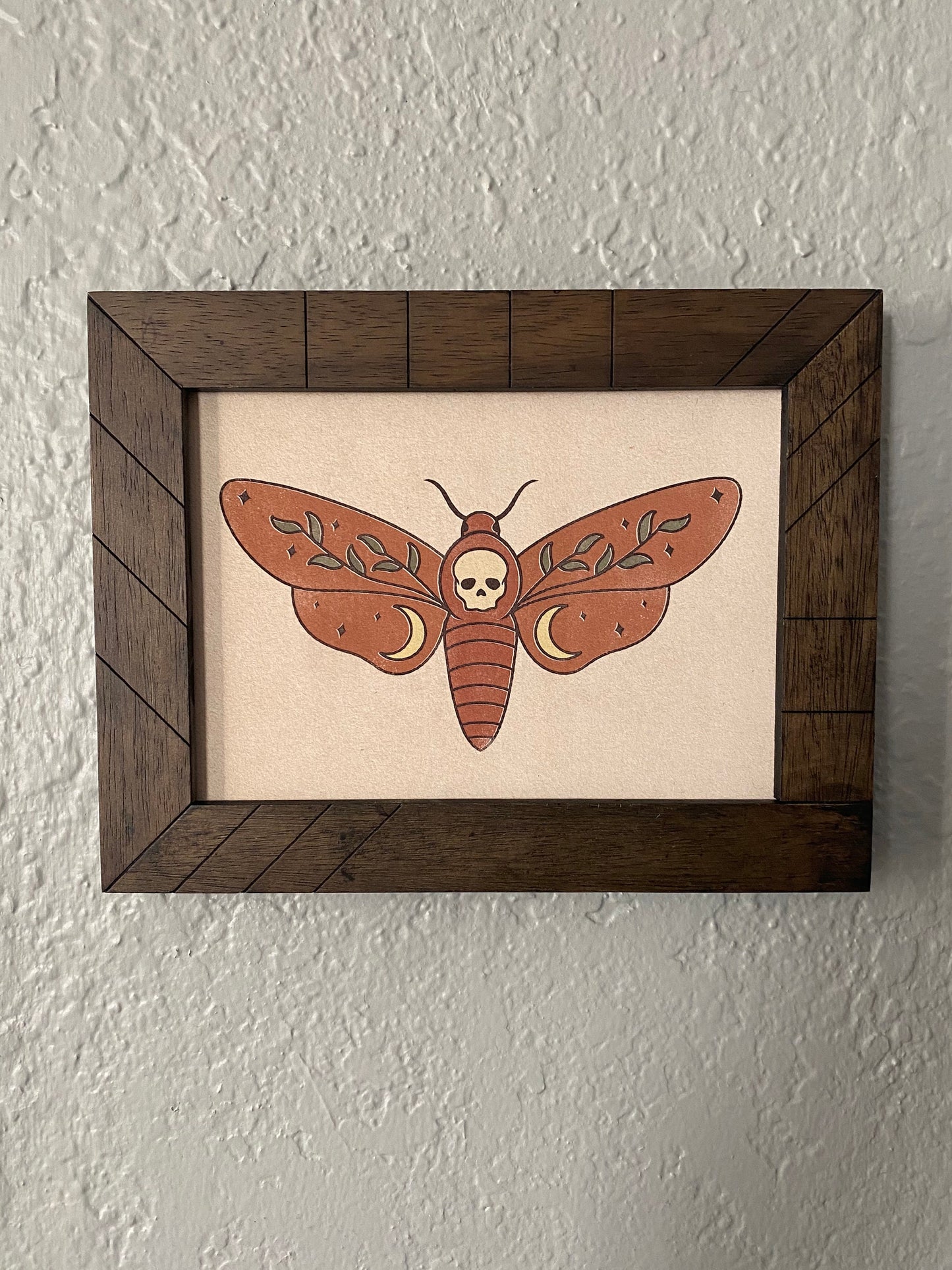 Death Head Moth ⋆ Art Print ⋆ Vintage Inspired Art ⋆ Boho Art Print ⋆ Witchy Art Print