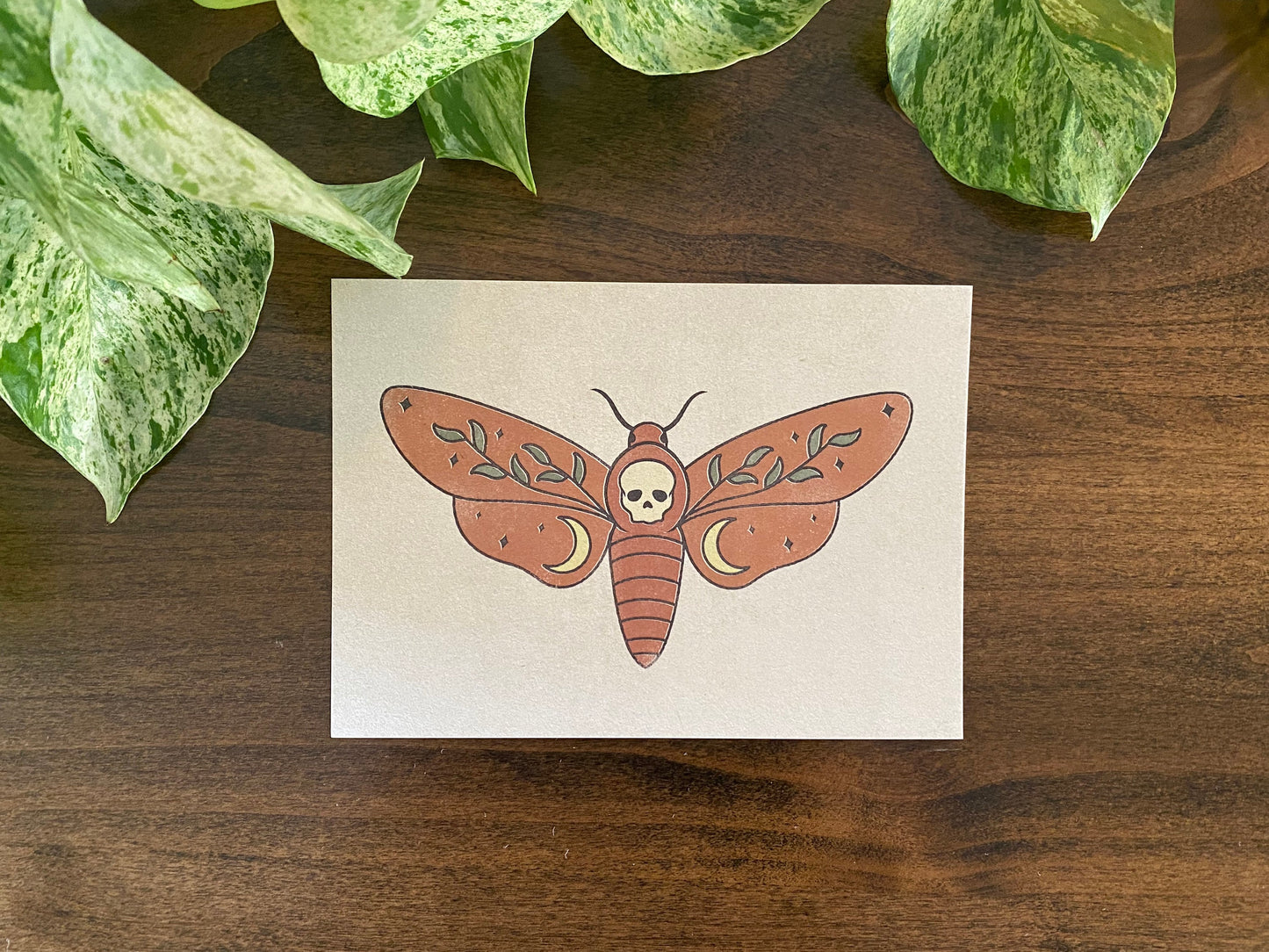 Death Head Moth ⋆ Art Print ⋆ Vintage Inspired Art ⋆ Boho Art Print ⋆ Witchy Art Print