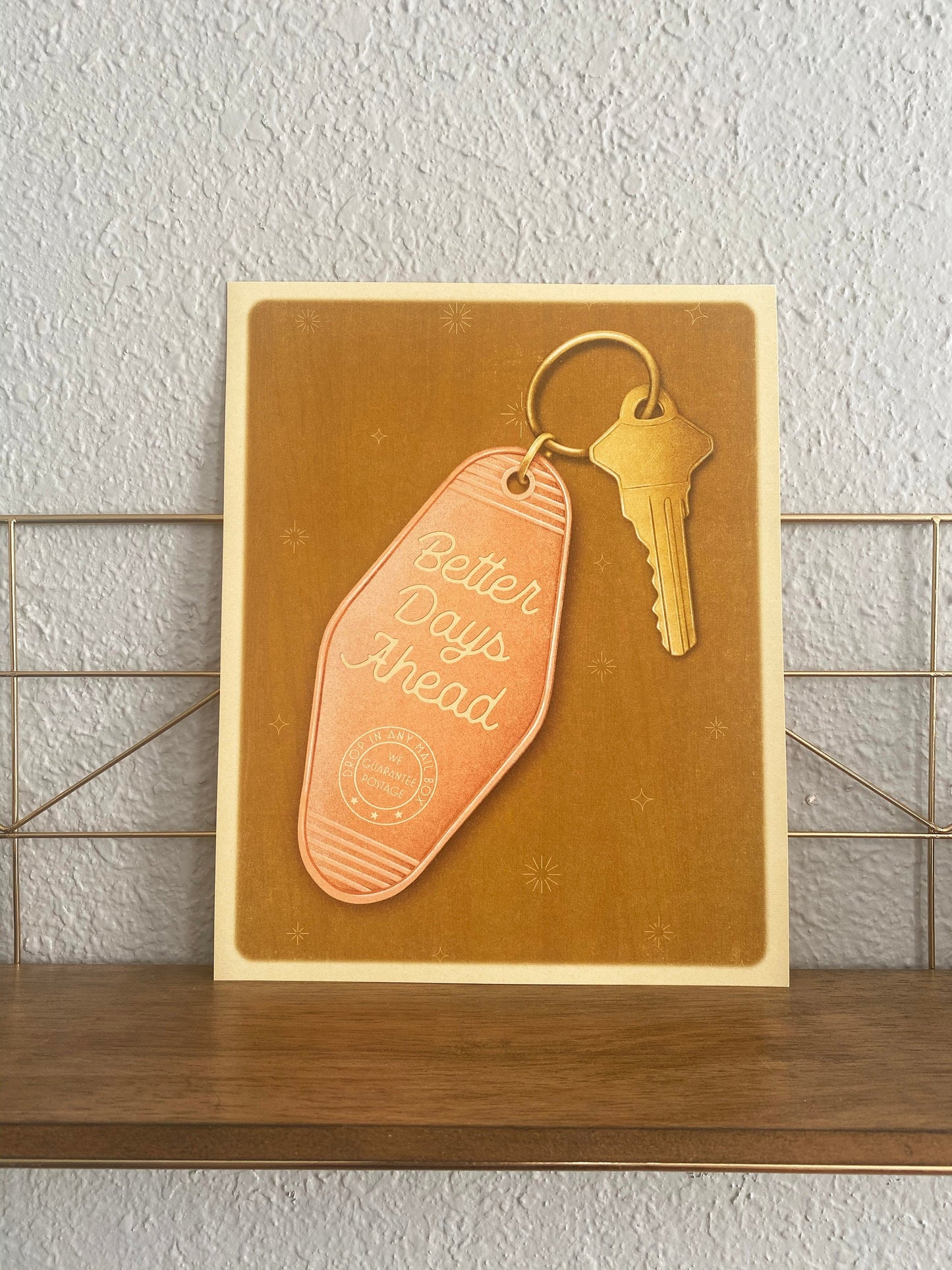 Motel Keychain Art Print