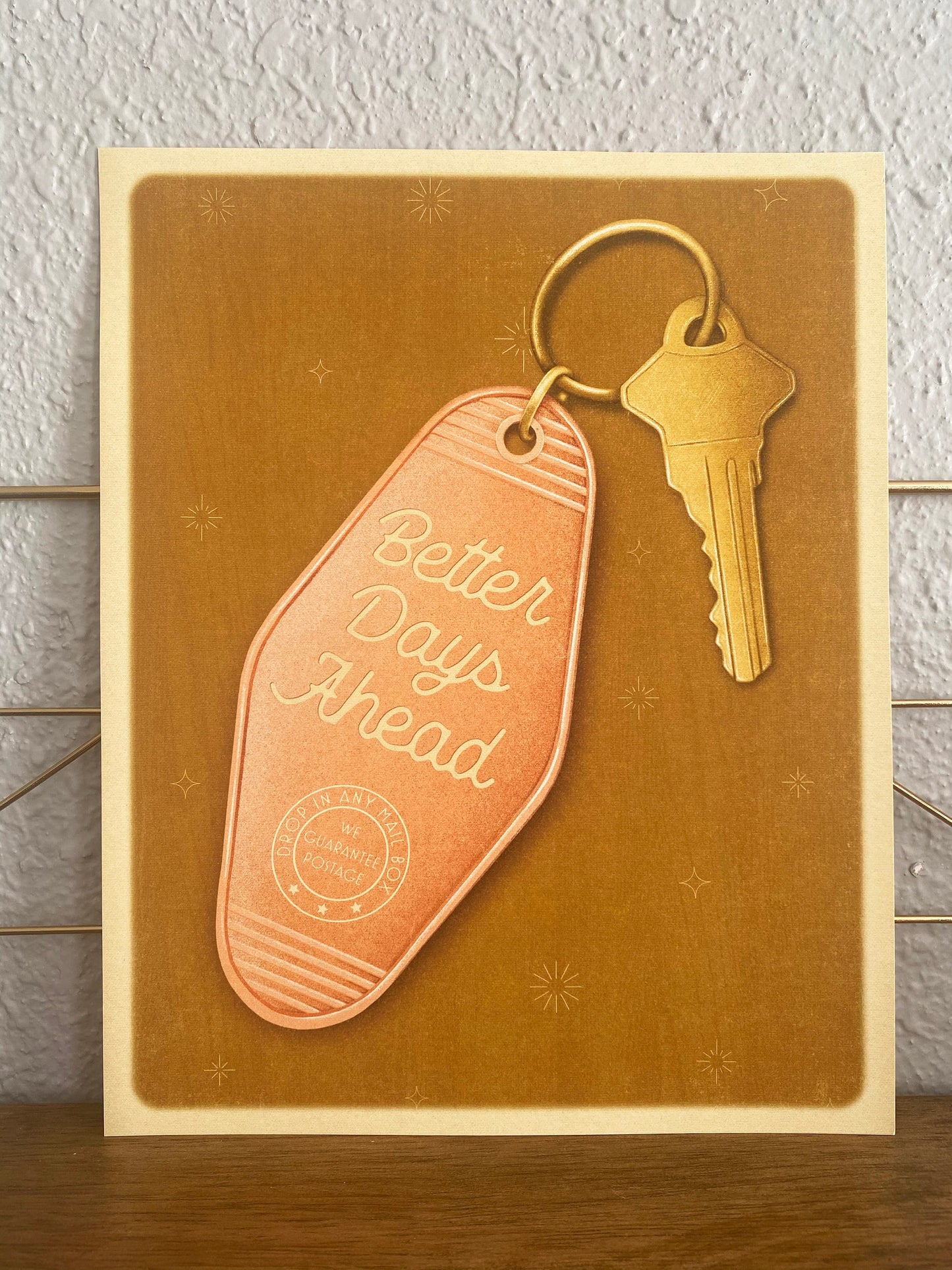 Motel Keychain Art Print