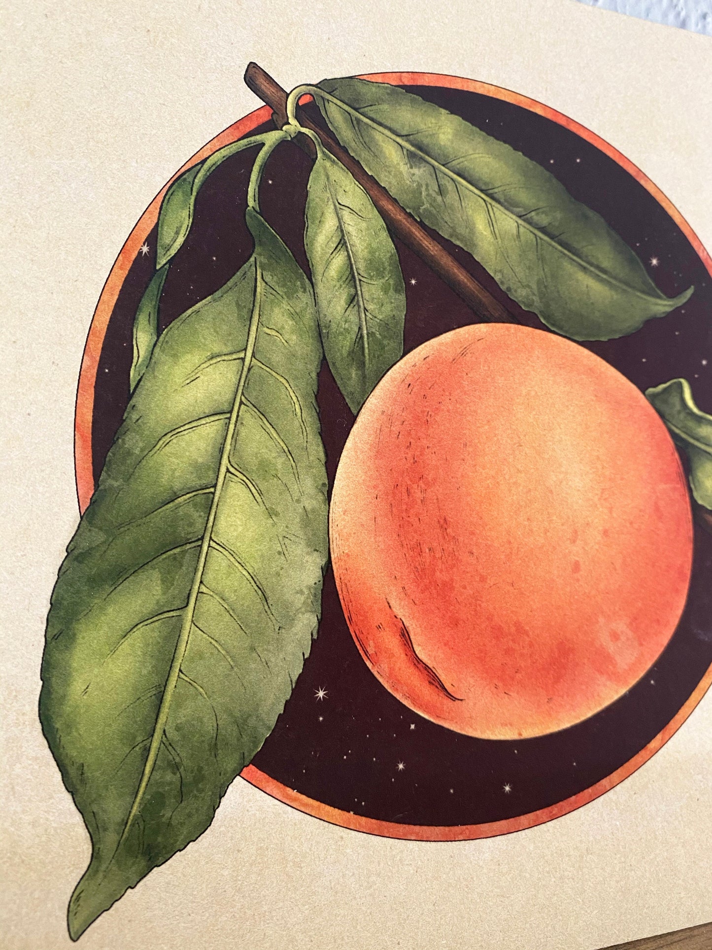 Peach Art Print