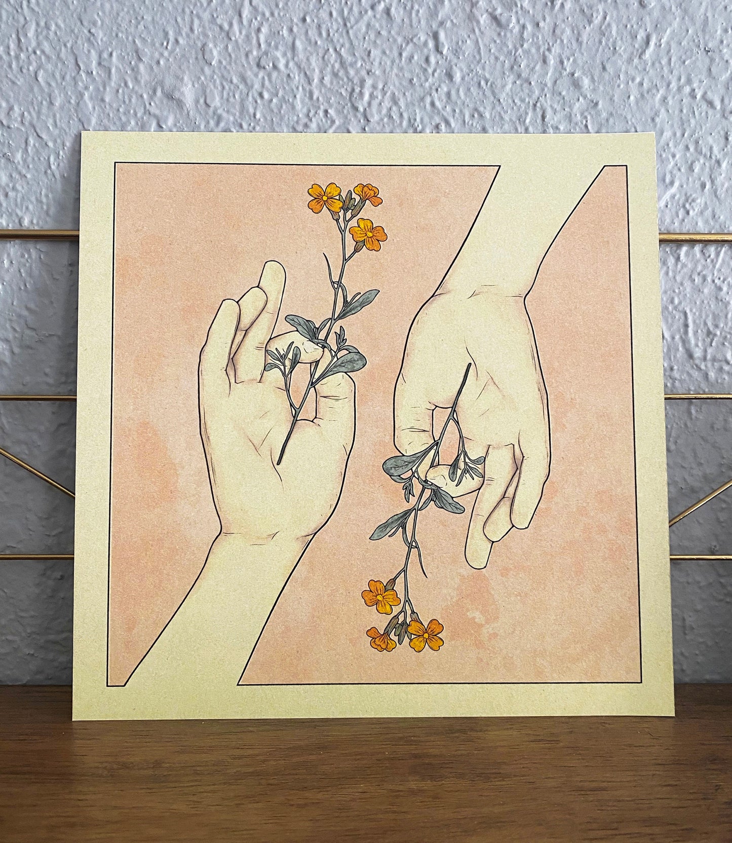 Two Hands Art Print