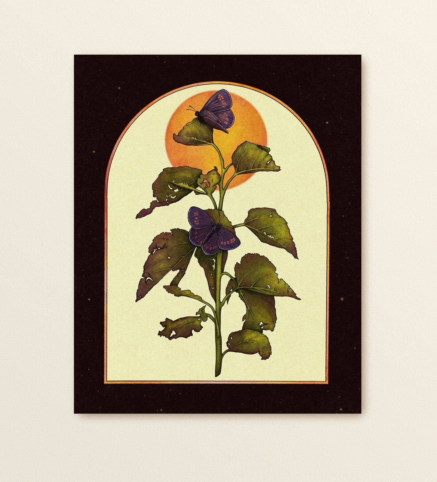 Purple Butterflies Art Print
