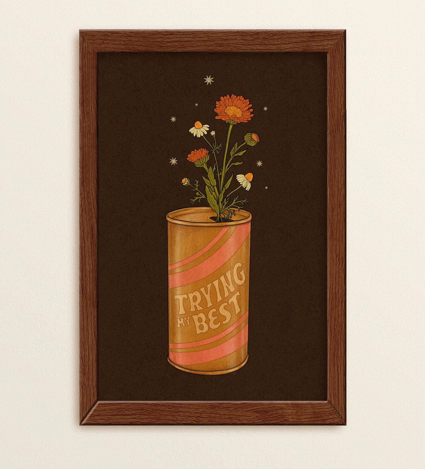 Trying My Best Art Print
