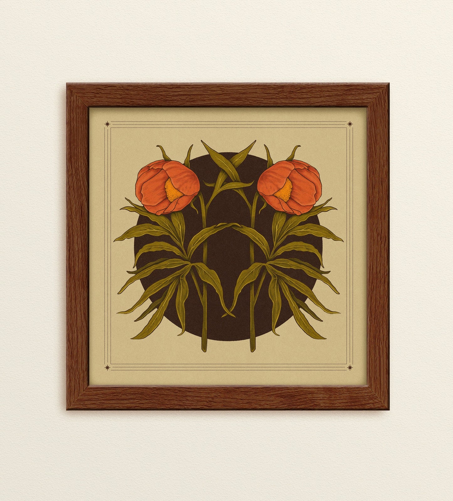 Siberian Peonies Art Print