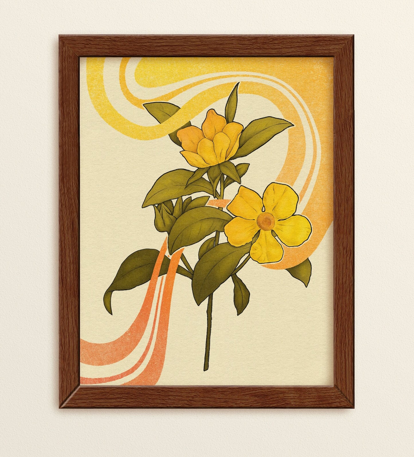 Groovy Flowers Art Print